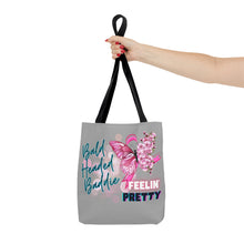 Load image into Gallery viewer, Bald head baddie feeling pretty Tote Bag