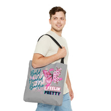 Load image into Gallery viewer, Bald head baddie feeling pretty Tote Bag