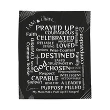 Load image into Gallery viewer, I AM &amp; I have….Affirmation Velveteen Plush Blanket
