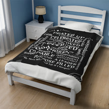 Load image into Gallery viewer, I AM &amp; I have….Affirmation Velveteen Plush Blanket

